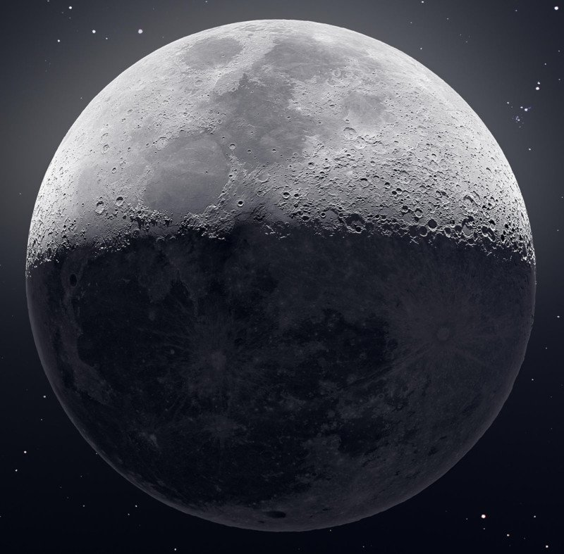 Illustration for article titled Hicieron falta 50.000 fotos para construir una de las imágenes más asombrosas y detalladas de la Luna